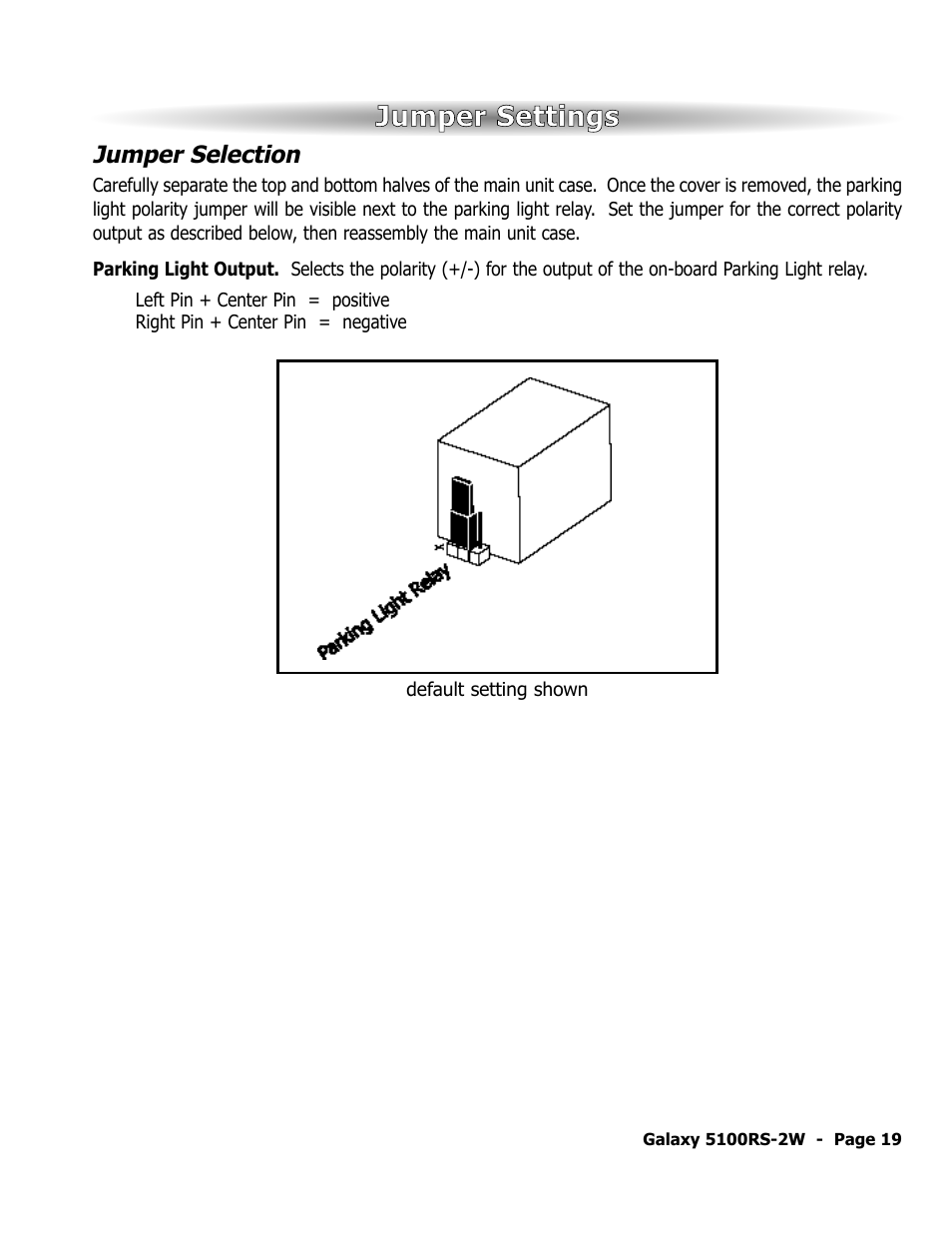 Jumper settings, Jumper selection | ScyTek Electronics 5100RS-22W User Manual | Page 23 / 36