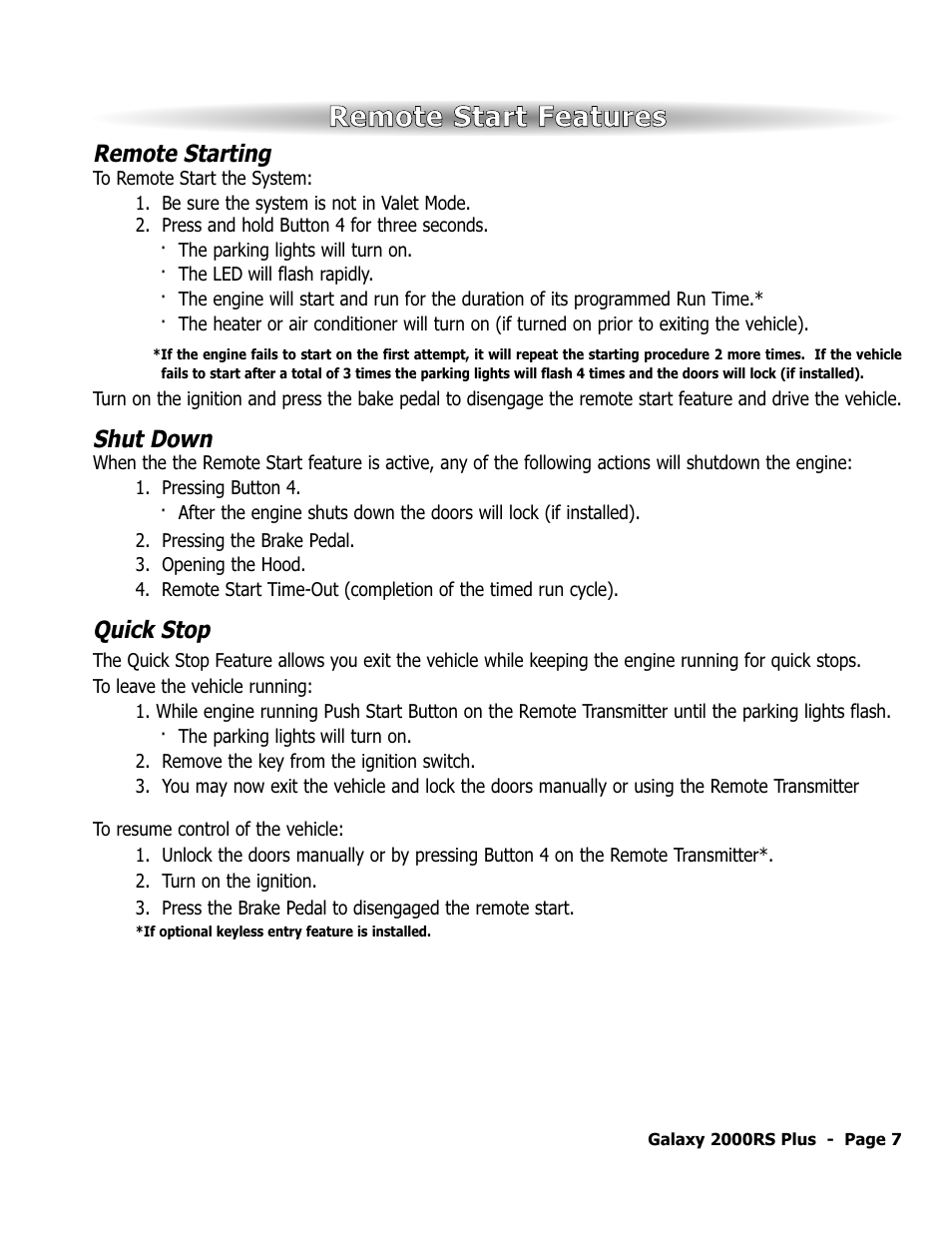 ScyTek Electronics Galaxy 2000RS Plus User Manual | Page 11 / 28