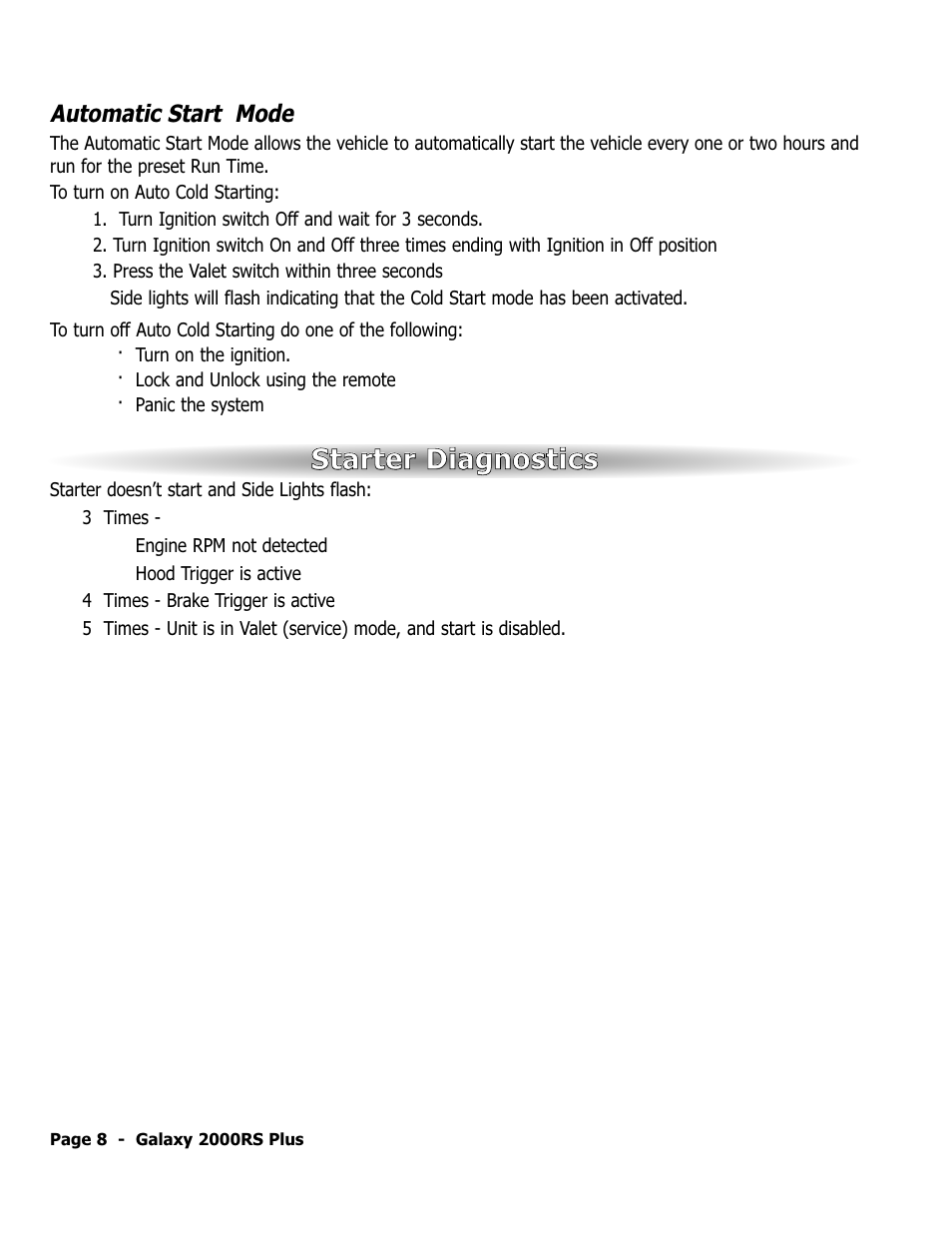 Sstta arrtte err d diia ag gn no os sttiic cs s | ScyTek Electronics Galaxy 2000RS Plus User Manual | Page 12 / 28