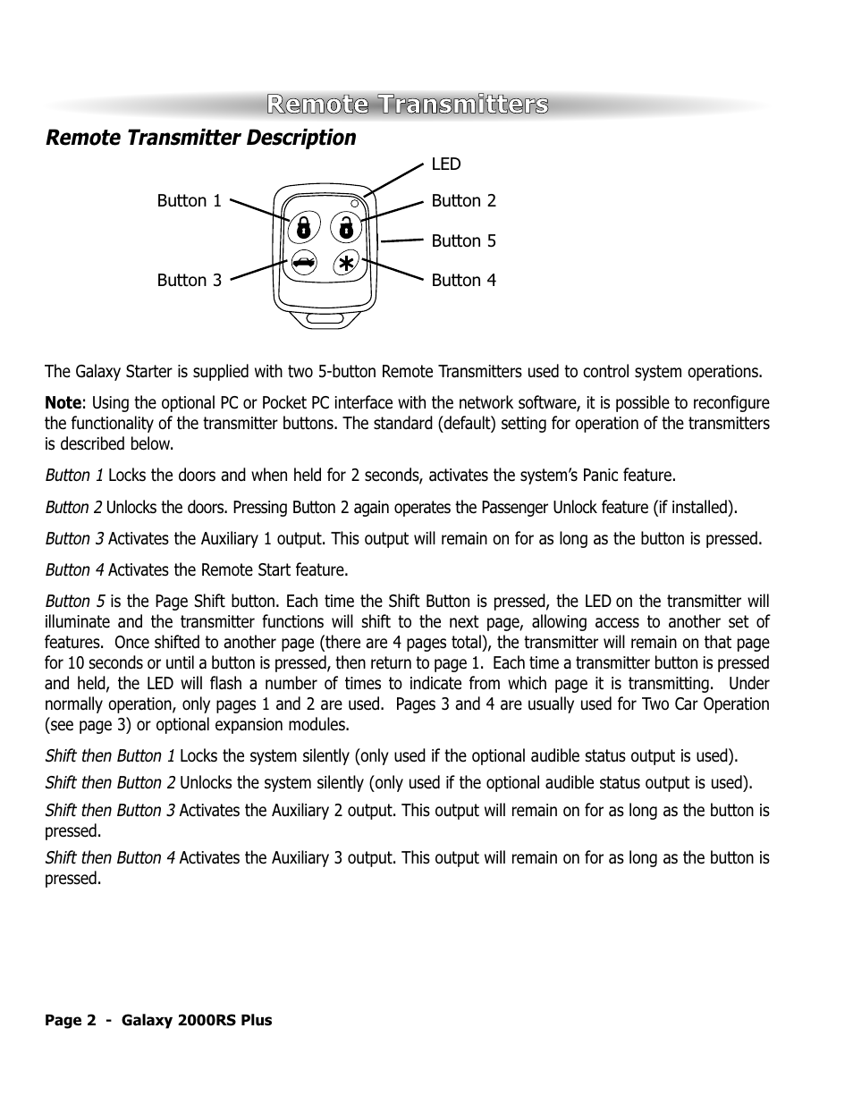 ScyTek Electronics Galaxy 2000RS Plus User Manual | Page 6 / 28