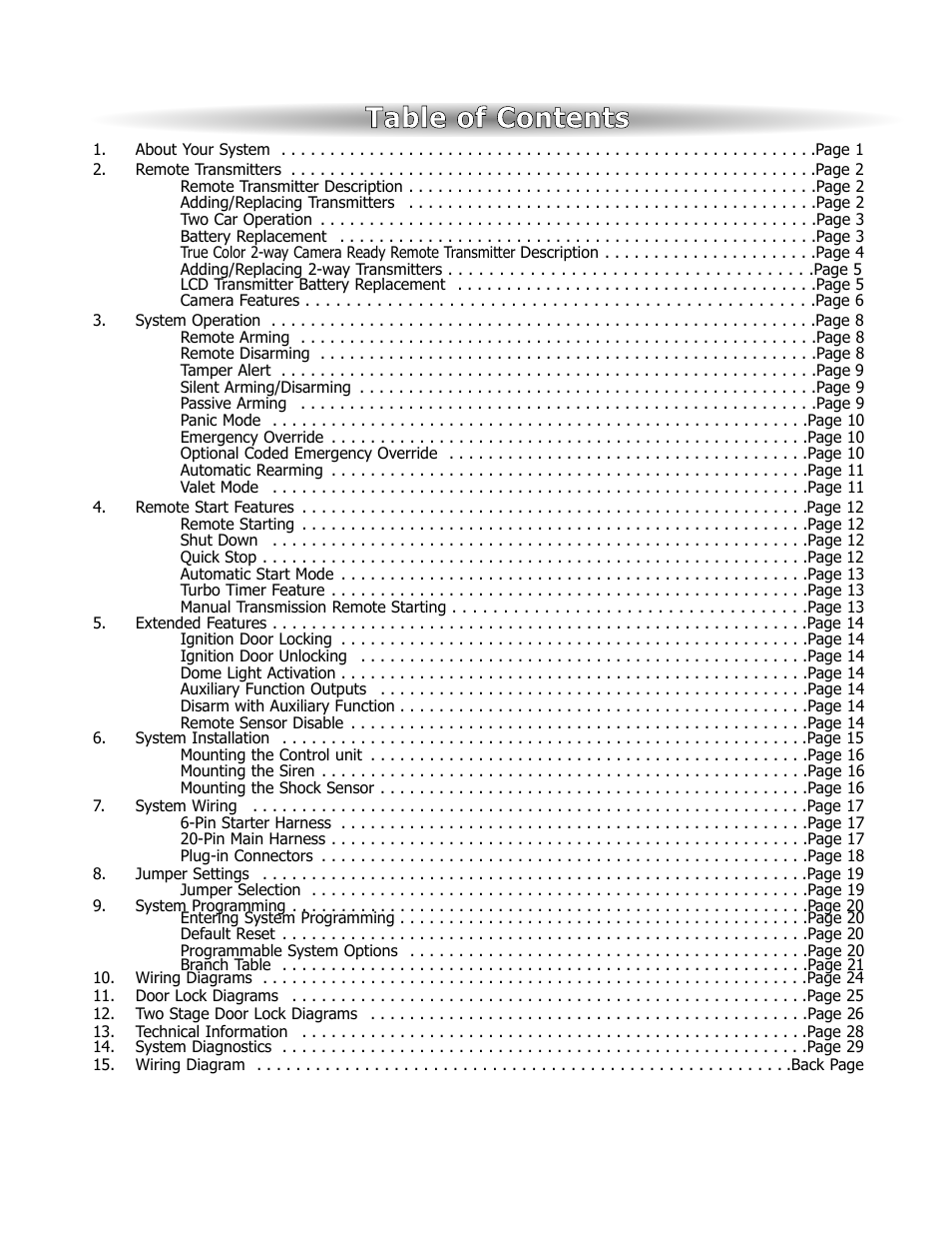 ScyTek Electronics VISIONGUARD 6000 User Manual | Page 3 / 36