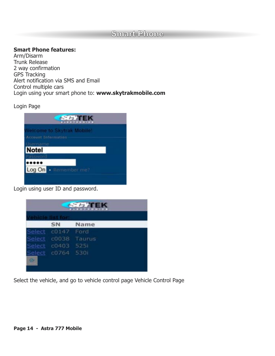 ScyTek Electronics ASTRA 777 Mobile User Manual | Page 17 / 43