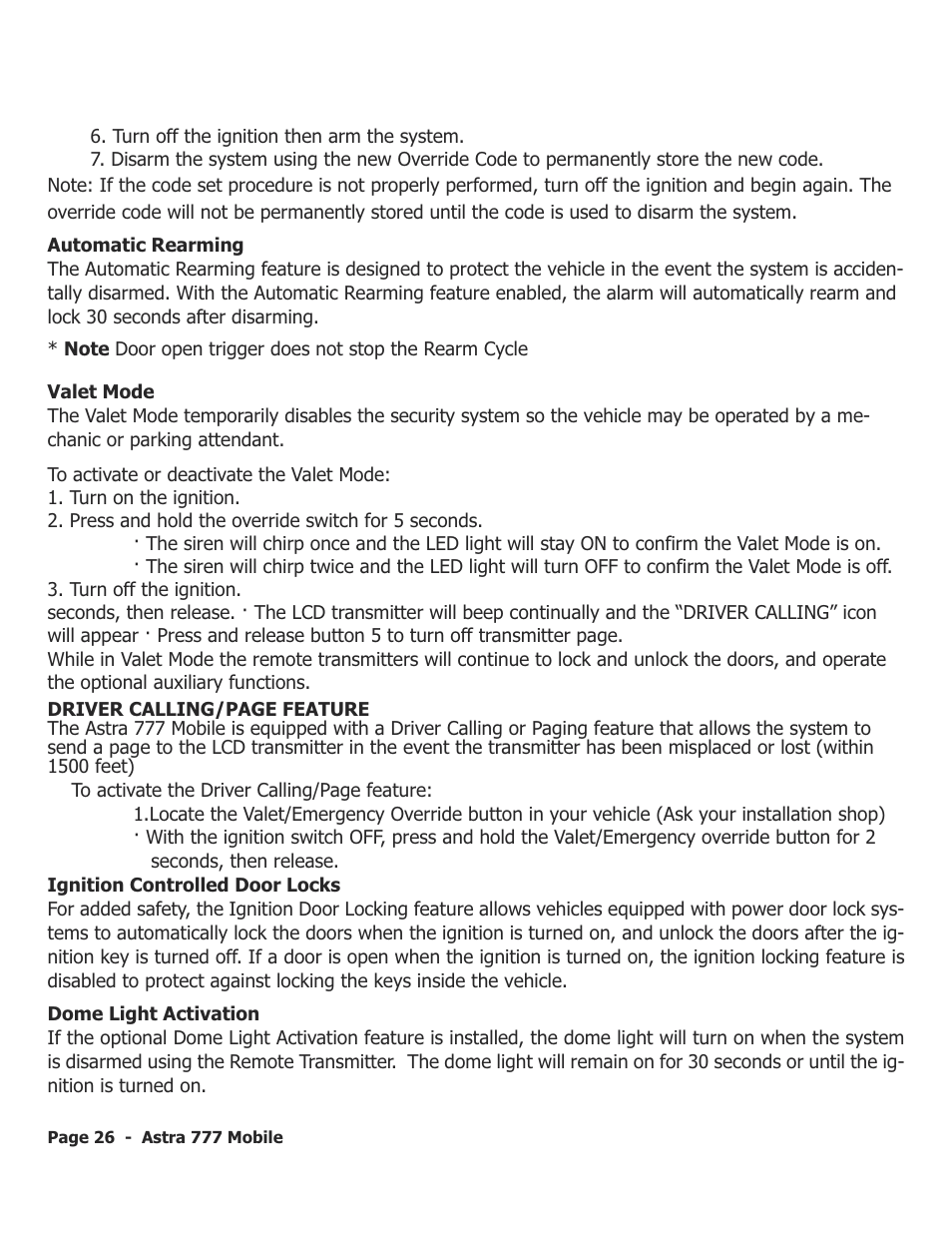 ScyTek Electronics ASTRA 777 Mobile User Manual | Page 29 / 43