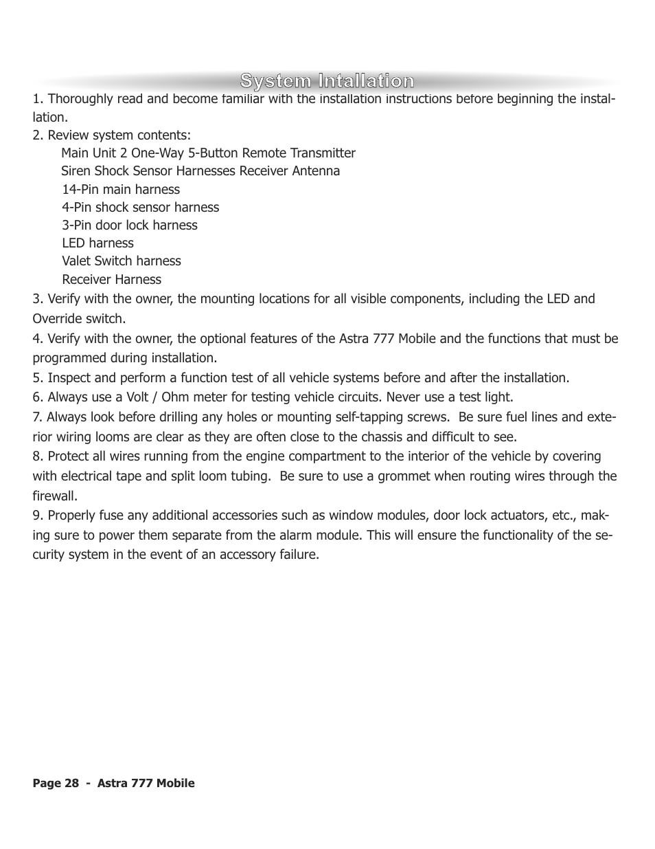 ScyTek Electronics ASTRA 777 Mobile User Manual | Page 31 / 43