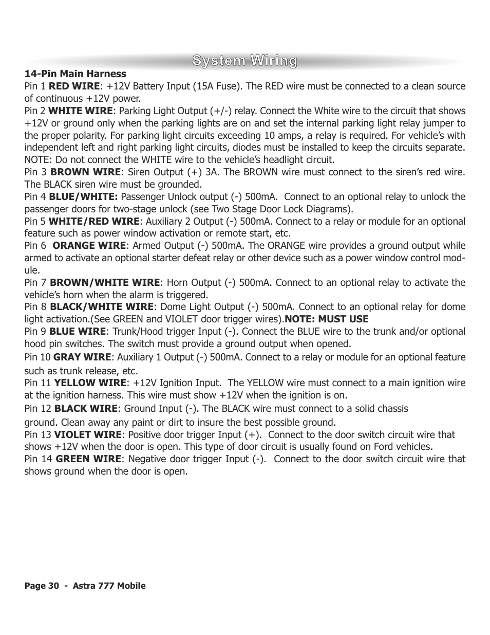 ScyTek Electronics ASTRA 777 Mobile User Manual | Page 33 / 43