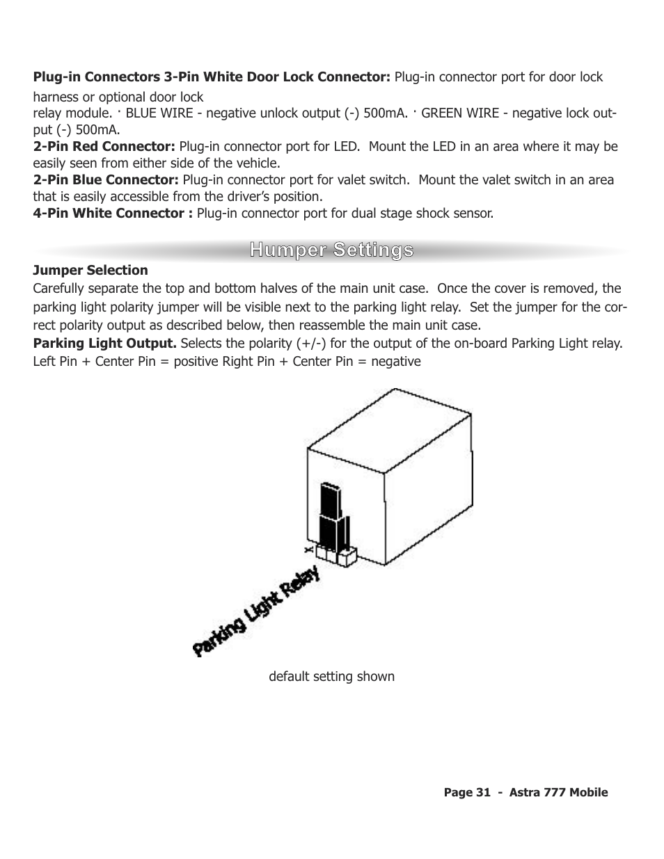 ScyTek Electronics ASTRA 777 Mobile User Manual | Page 34 / 43