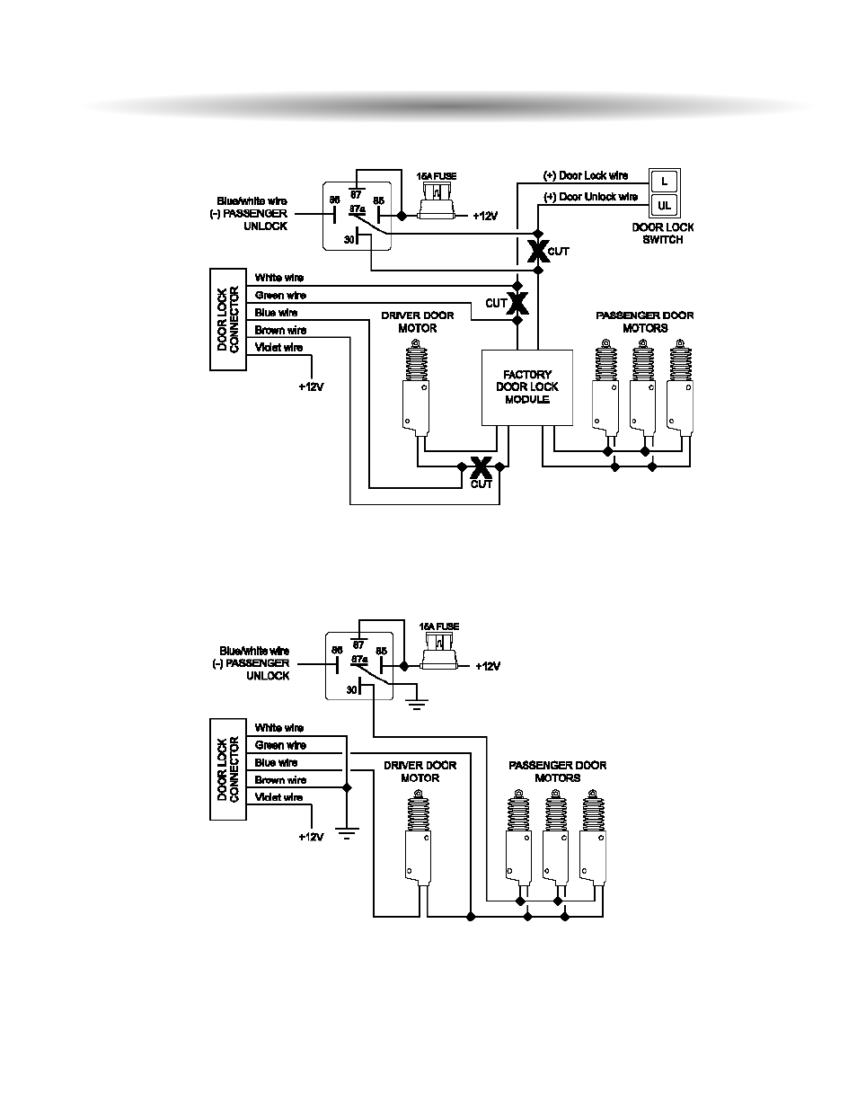 Two stage door lock diagrams cont’d | ScyTek Electronics ASTRA 70000000 User Manual | Page 26 / 28