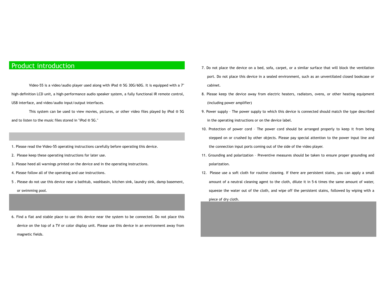 Product introduction | Sonic Impact Technologies Sonic Impact Video-55 User Manual | Page 2 / 24