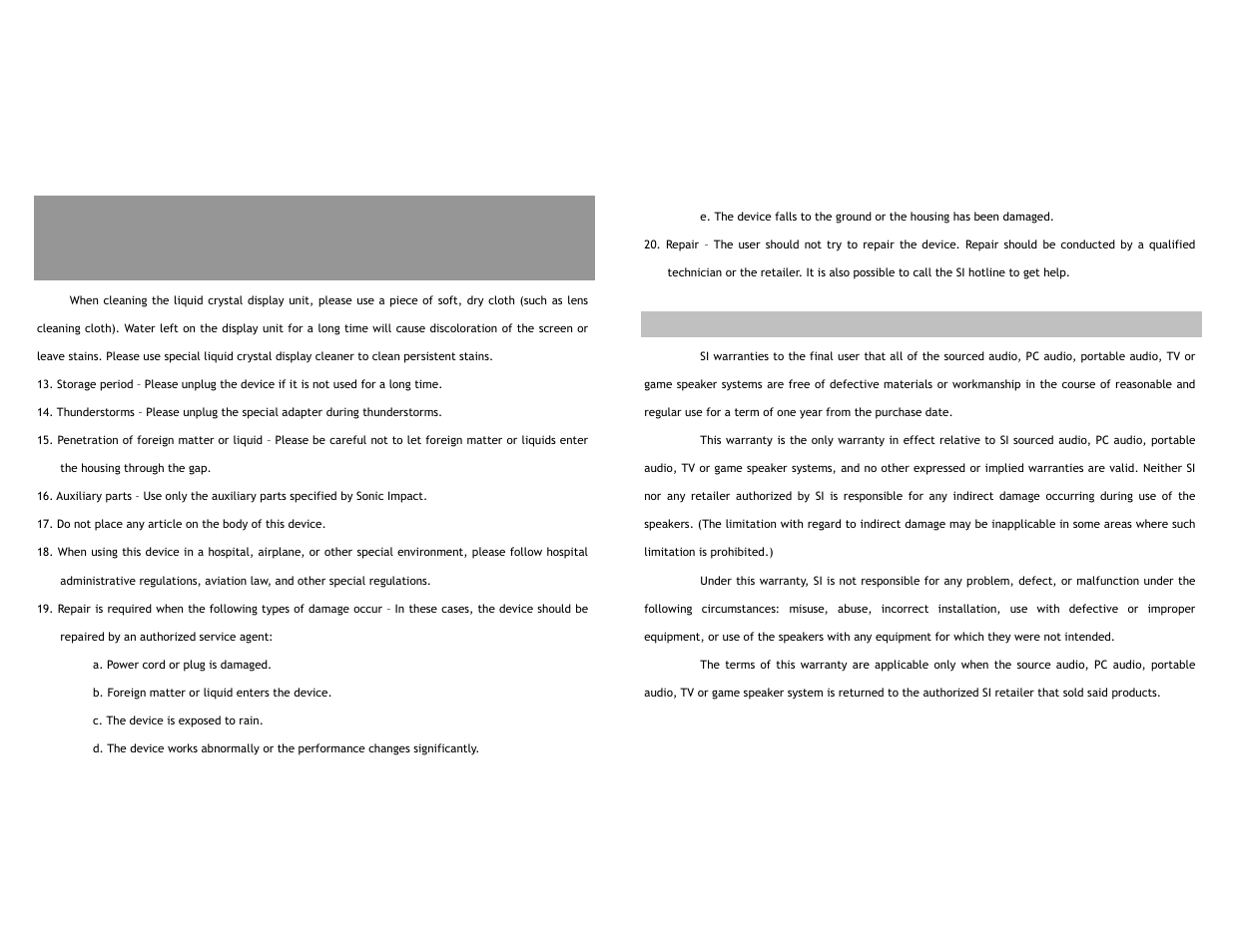 Sonic Impact Technologies Sonic Impact Video-55 User Manual | Page 3 / 24