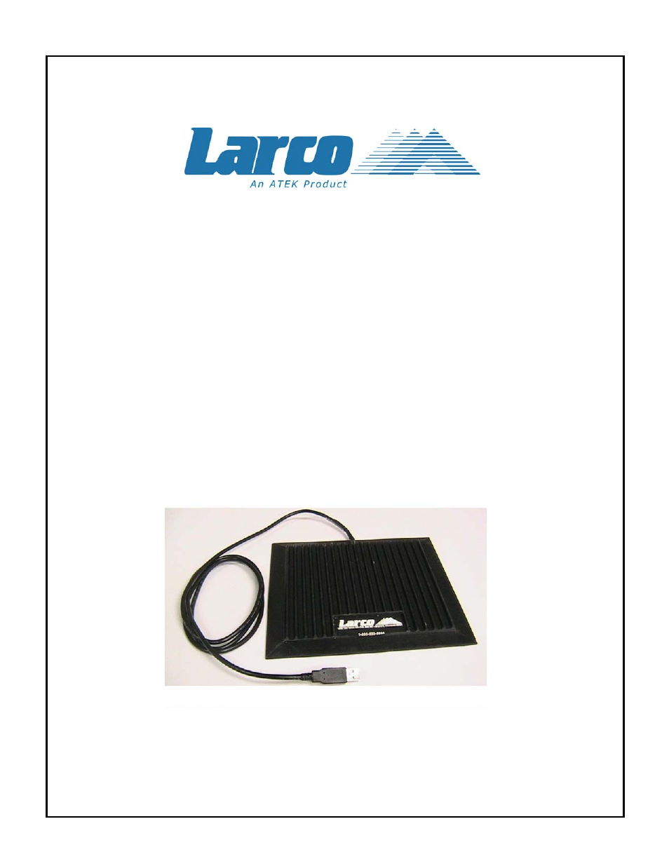 Sonic Impact Technologies Larco USB Mat User Manual | 14 pages