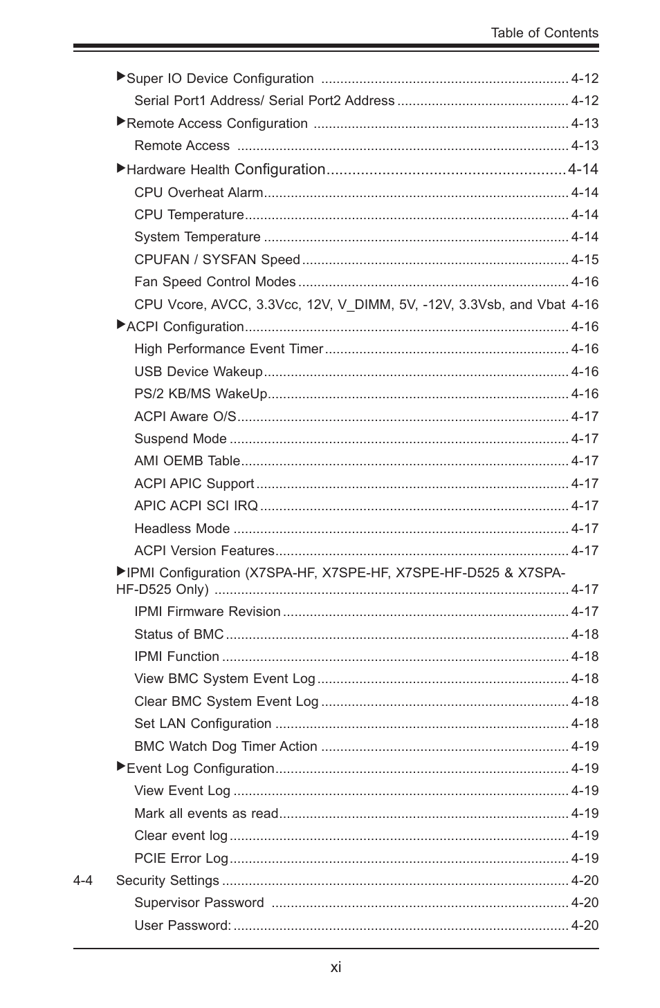 SUPER MICRO Computer SUPER X7SPE-HF-D525 User Manual | Page 11 / 107