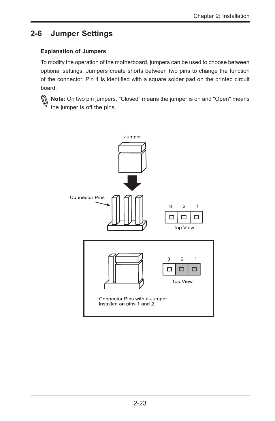 6 jumper settings | SUPER MICRO Computer SUPER X7SPE-HF-D525 User Manual | Page 61 / 107