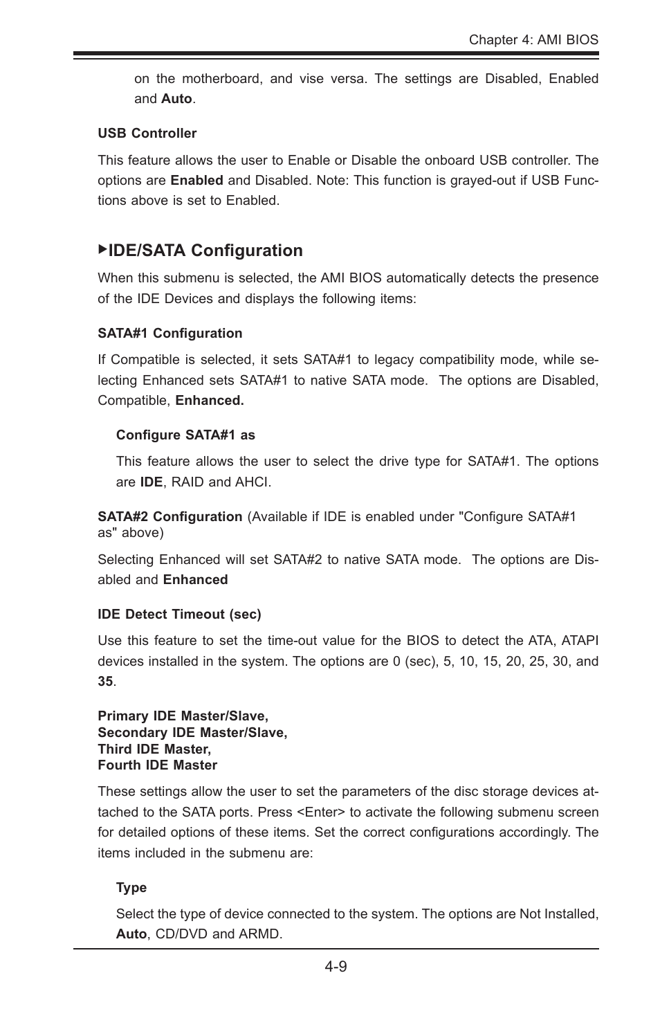 Ide/sata configuration | SUPER MICRO Computer SUPER X7SPE-HF-D525 User Manual | Page 85 / 107