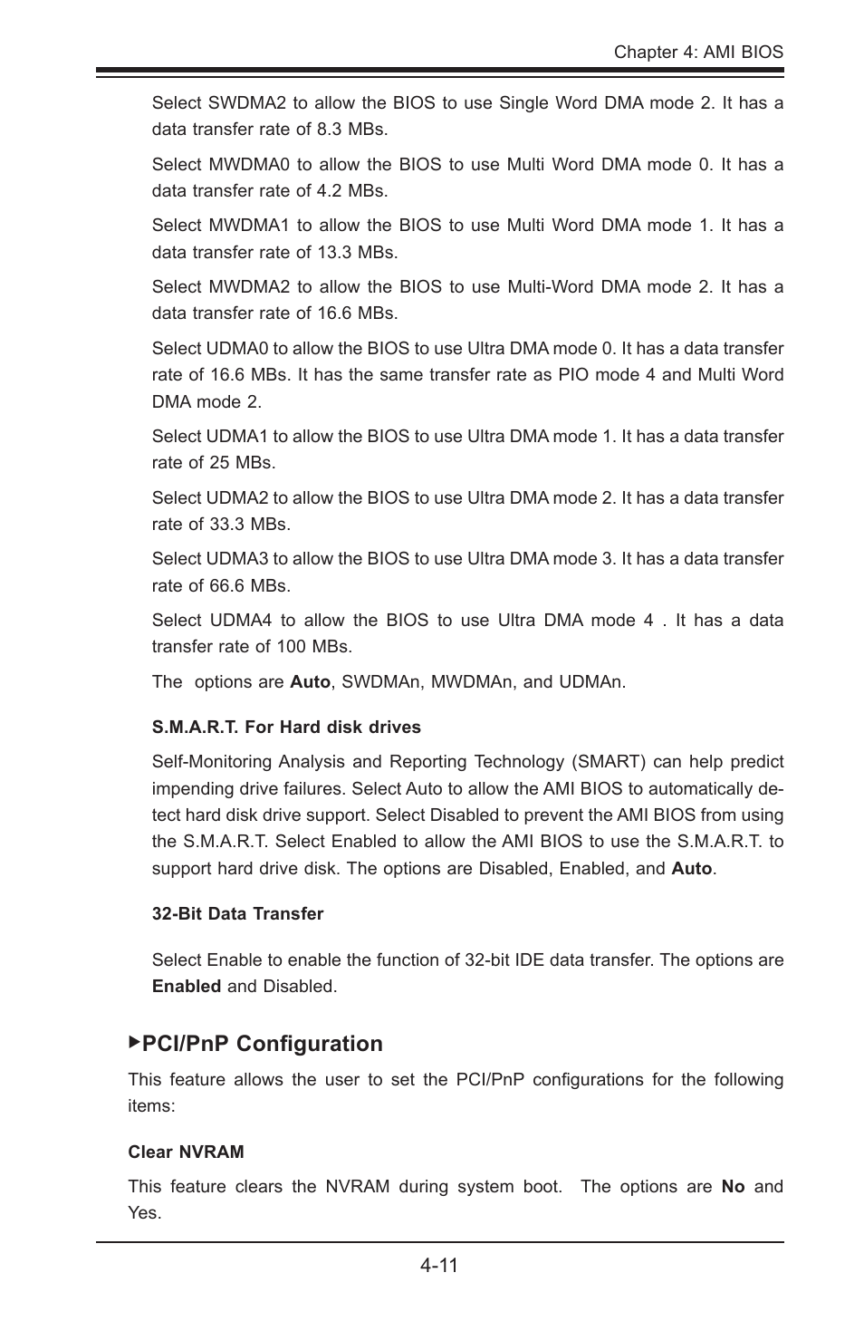 Pci/pnp configuration | SUPER MICRO Computer SUPER X7SPE-HF-D525 User Manual | Page 87 / 107