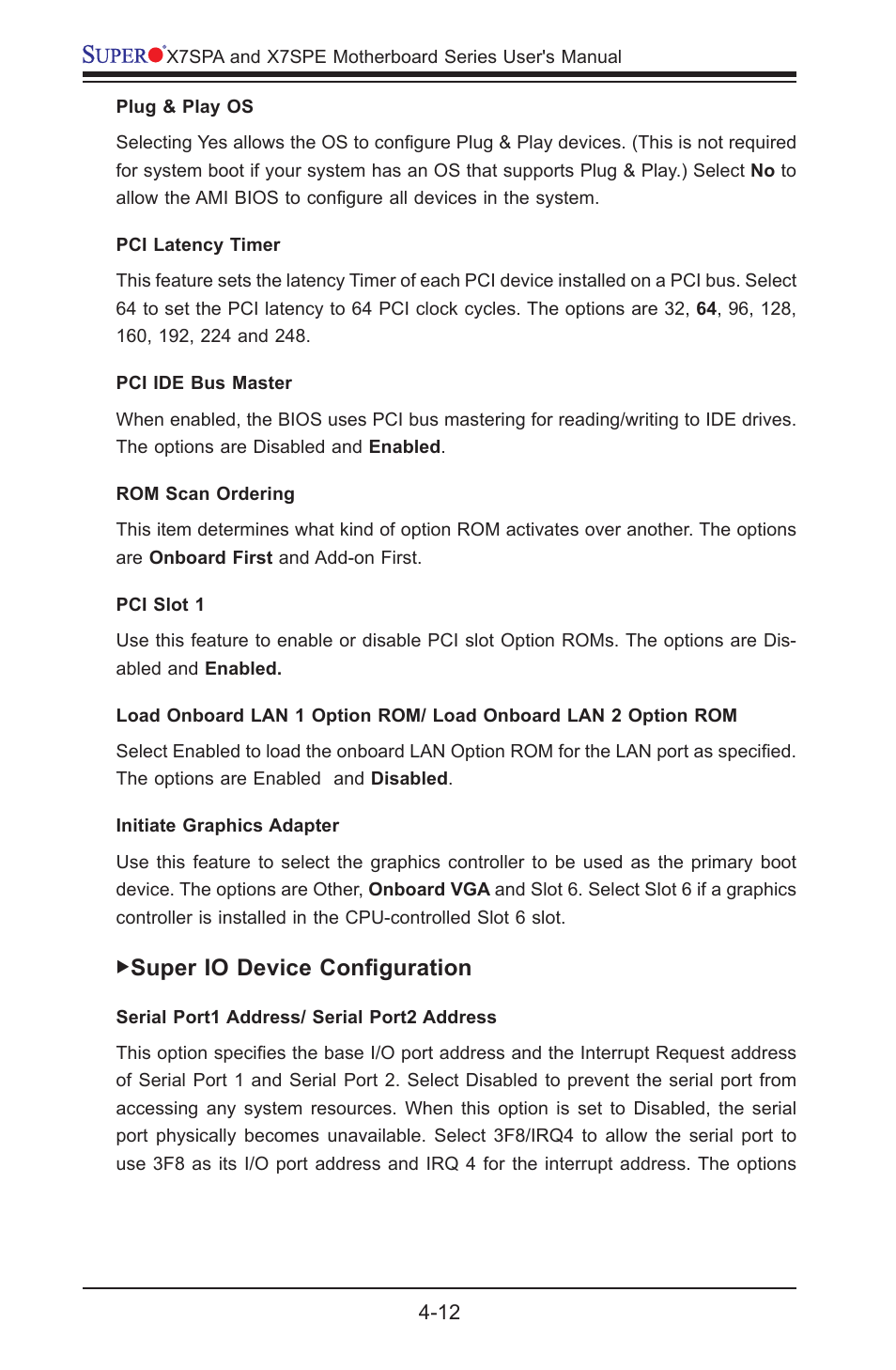 Super io device configuration | SUPER MICRO Computer SUPER X7SPE-HF-D525 User Manual | Page 88 / 107