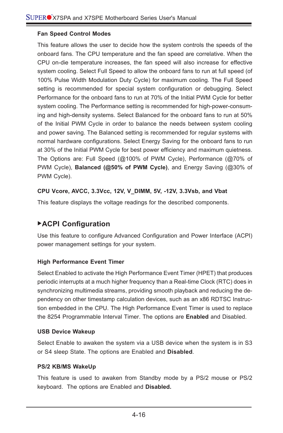 Acpi configuration | SUPER MICRO Computer SUPER X7SPE-HF-D525 User Manual | Page 92 / 107