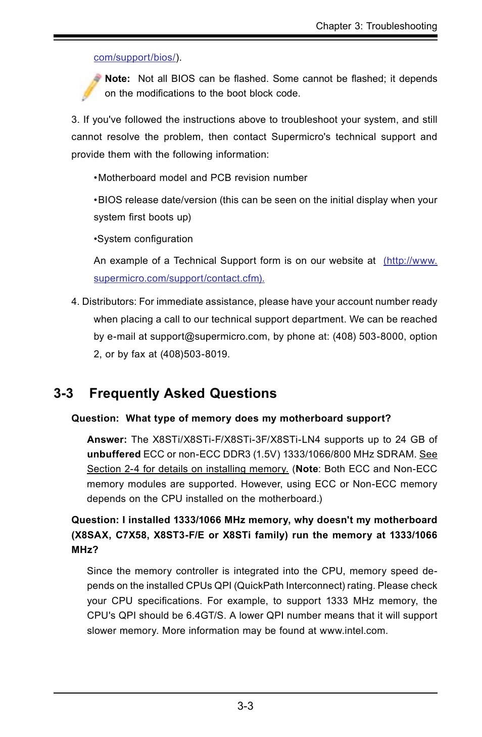 3 frequently asked questions | SUPER MICRO Computer X8STI-F User Manual | Page 67 / 109