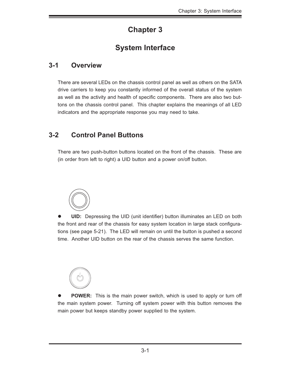 Chapter 3 system interface | SUPER MICRO Computer 6014P-TR User Manual | Page 27 / 124