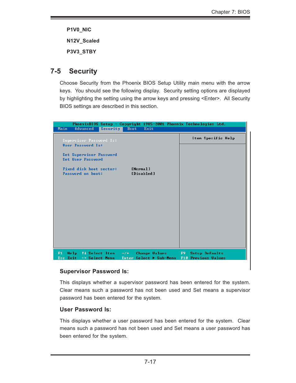 5 security | SUPER MICRO Computer 6014P-TR User Manual | Page 89 / 124