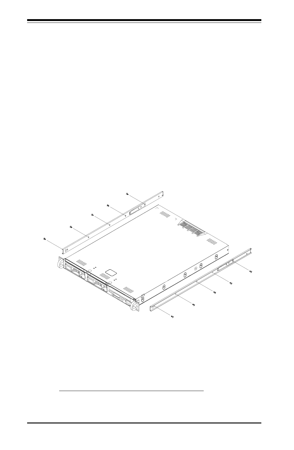 Installing the chassis rails, Installing the rack rails | SUPER MICRO Computer 5010E User Manual | Page 22 / 128