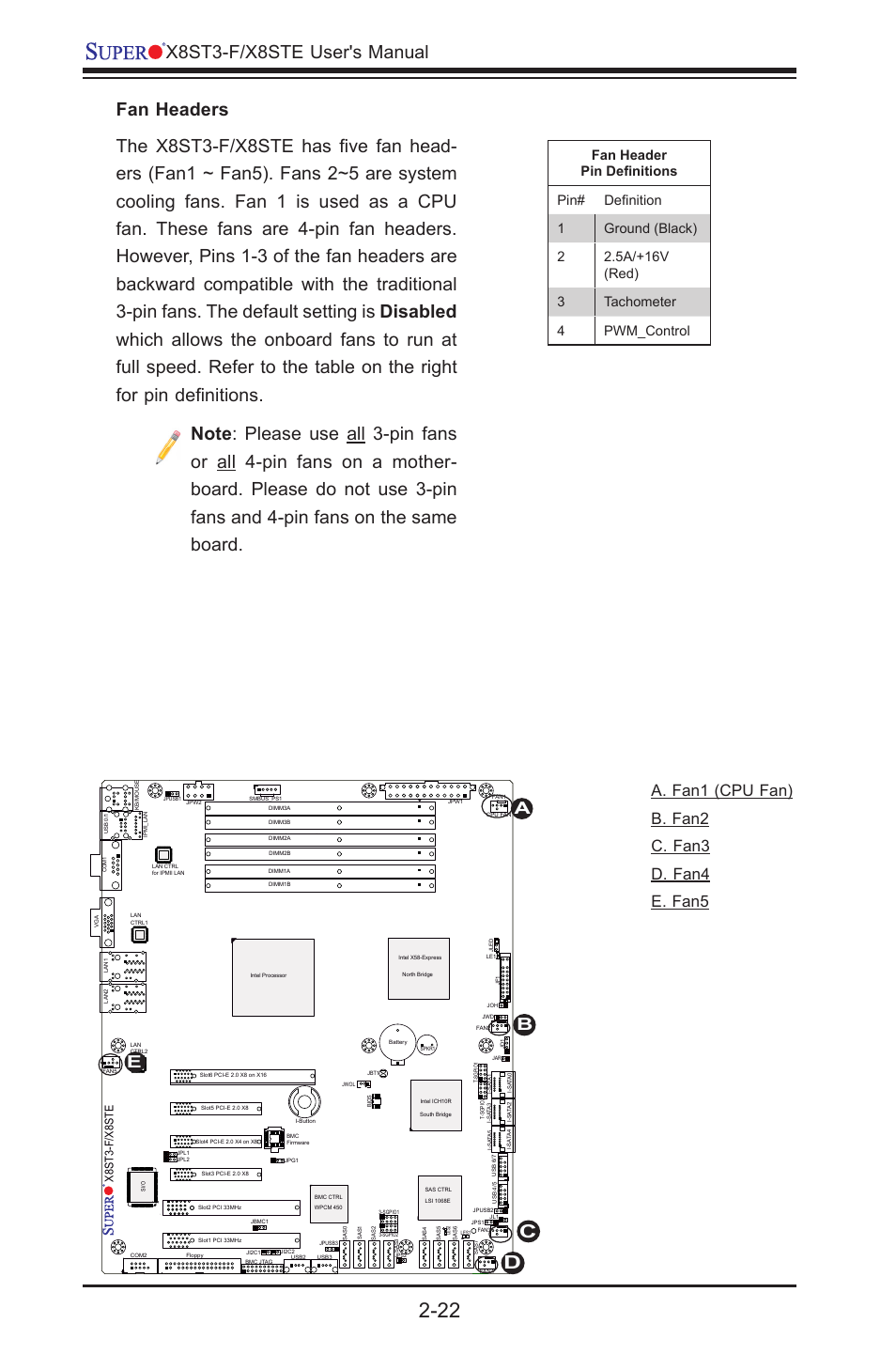 X8st3-f/x8ste user's manual, X8st3-f/x8ste | SUPER MICRO Computer X8STE User Manual | Page 46 / 103