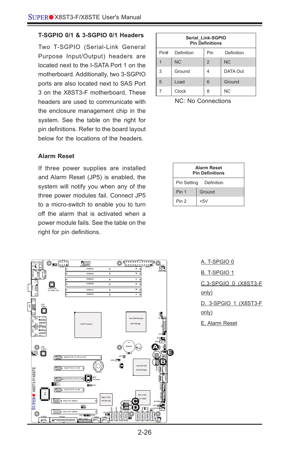 X8st3-f/x8ste user's manual | SUPER MICRO Computer X8STE User Manual | Page 50 / 103