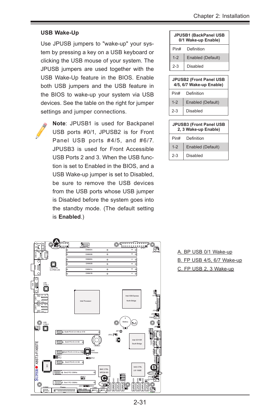Chapter 2: installation, X8st3-f/x8ste | SUPER MICRO Computer X8STE User Manual | Page 55 / 103