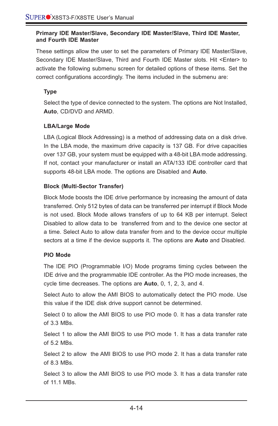 SUPER MICRO Computer X8STE User Manual | Page 80 / 103