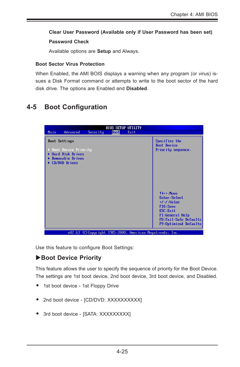 5 boot configuration | SUPER MICRO Computer X8STE User Manual | Page 91 / 103