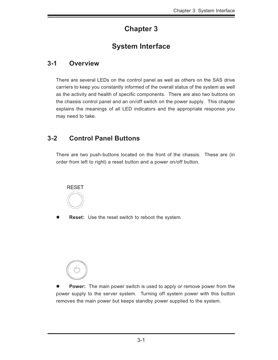 Chapter 3 system interface | SUPER MICRO Computer Dual Processor AS 1020C-3 User Manual | Page 27 / 106