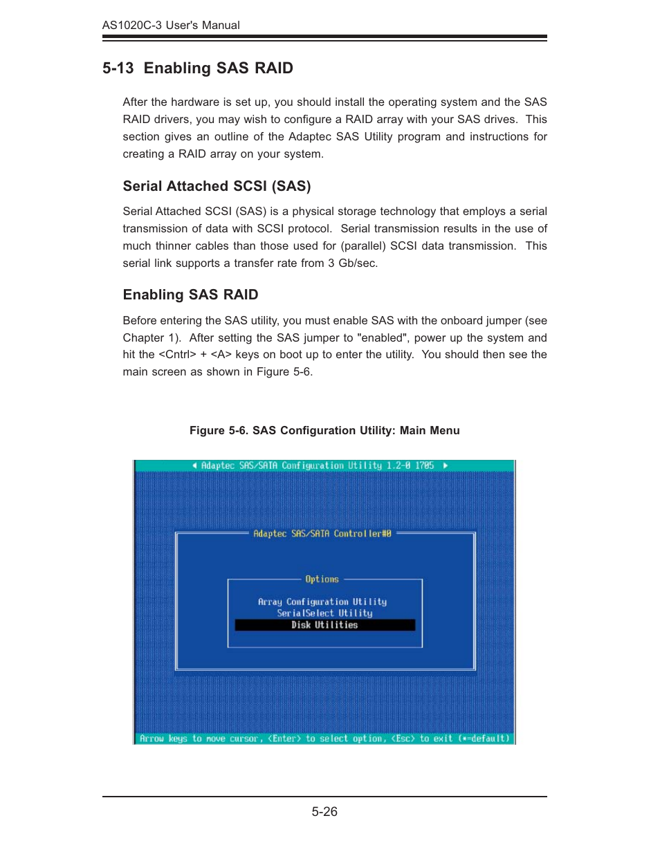 13 enabling sas raid | SUPER MICRO Computer Dual Processor AS 1020C-3 User Manual | Page 60 / 106