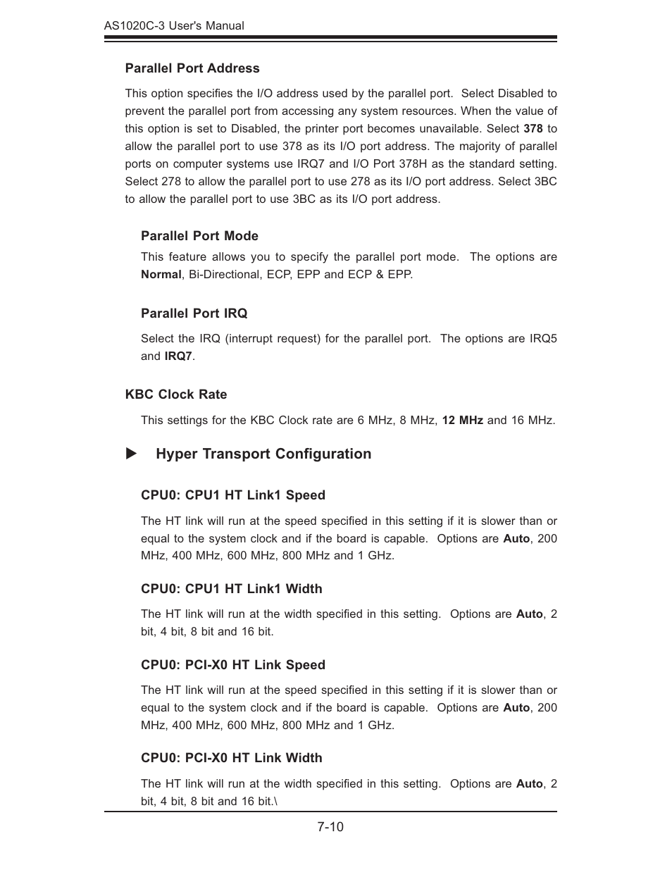 SUPER MICRO Computer Dual Processor AS 1020C-3 User Manual | Page 84 / 106