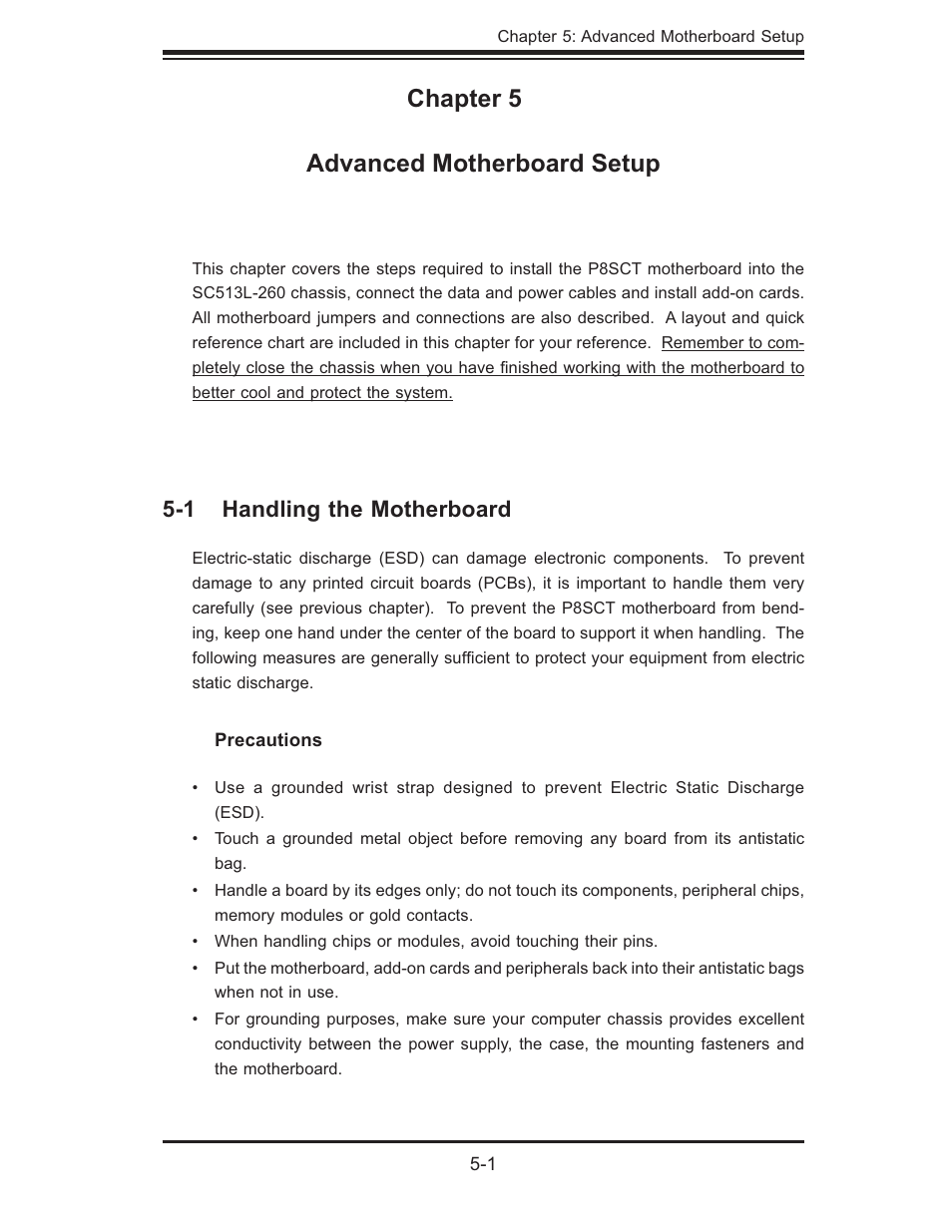 Chapter 5 advanced motherboard setup | SUPER MICRO Computer 5014C-MF User Manual | Page 39 / 112