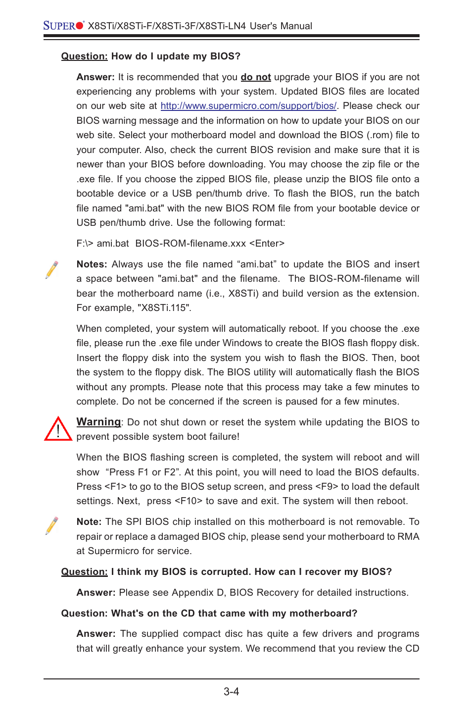 SUPER MICRO Computer X8STI-3F User Manual | Page 68 / 109