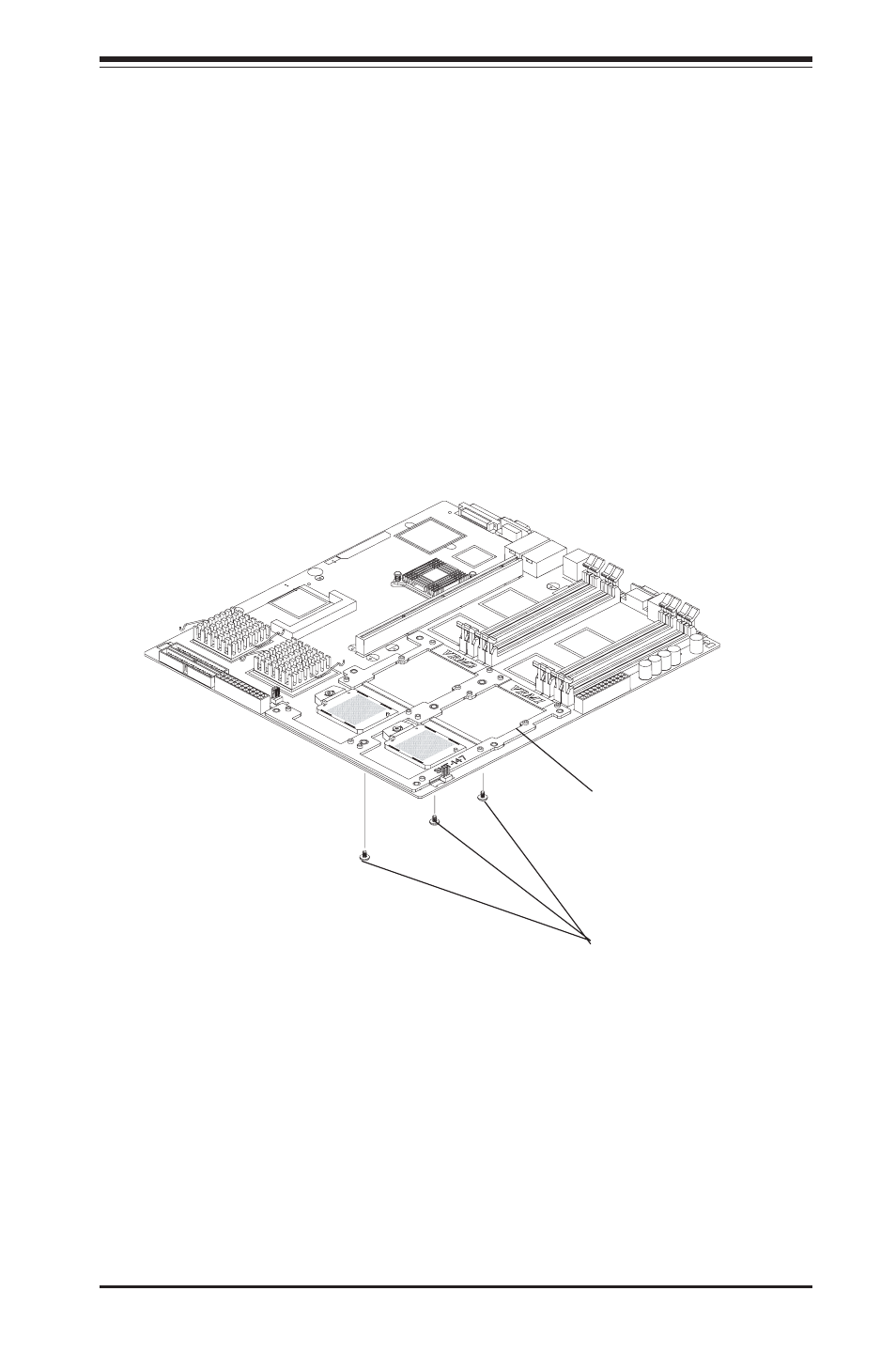 Installing the heatsink retention mechanism | SUPER MICRO Computer 6113L-8 User Manual | Page 39 / 104