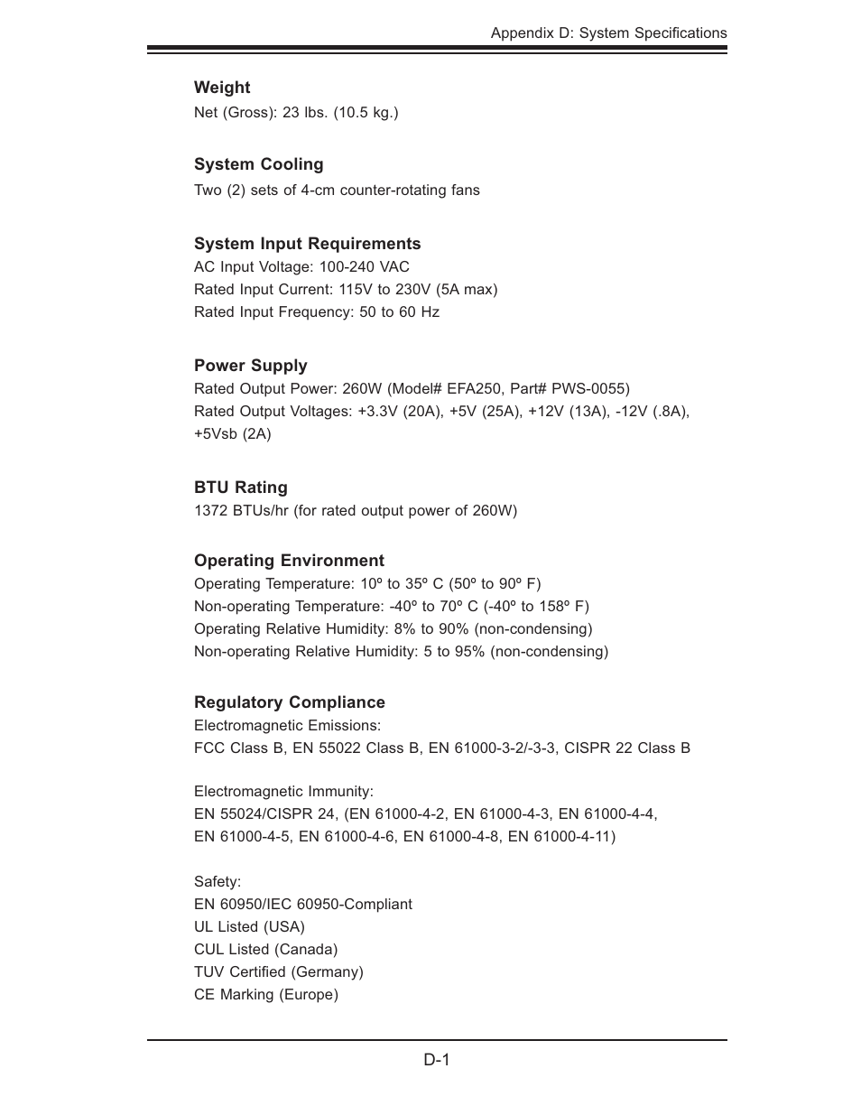 SUPER MICRO Computer SUPERSERVER 6014L-M User Manual | Page 120 / 120