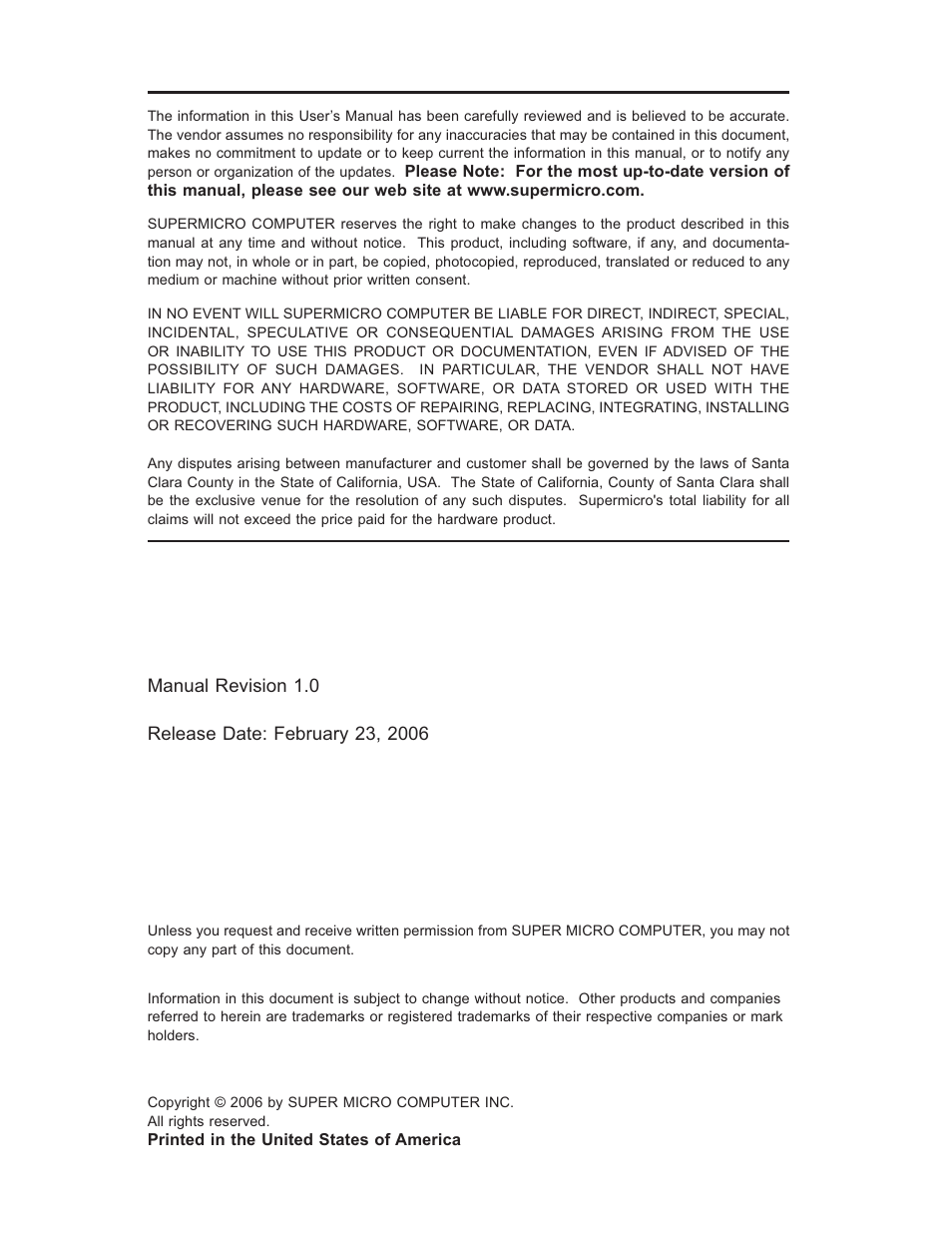 SUPER MICRO Computer SUPERSERVER 6014L-M User Manual | Page 2 / 120