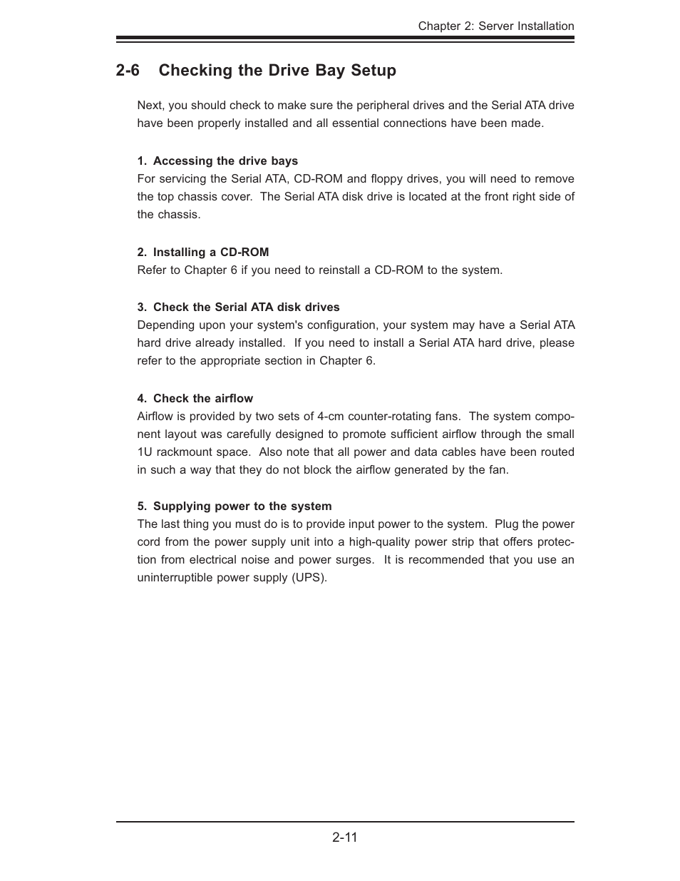6 checking the drive bay setup | SUPER MICRO Computer SUPERSERVER 6014L-M User Manual | Page 27 / 120