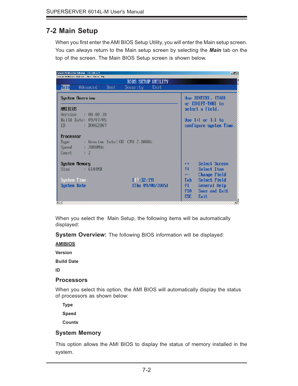 2 main setup | SUPER MICRO Computer SUPERSERVER 6014L-M User Manual | Page 70 / 120