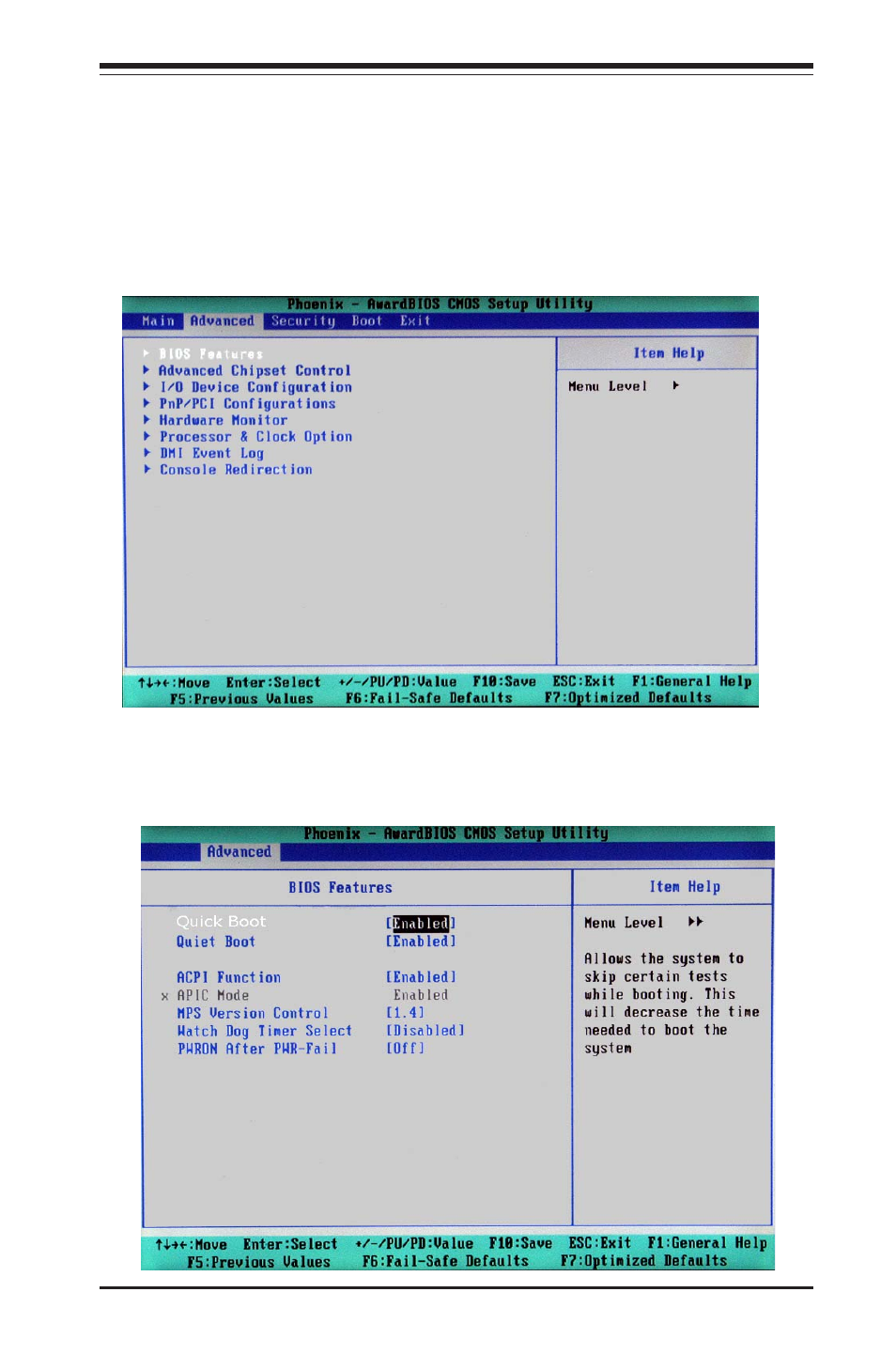 4 advanced bios setup | SUPER MICRO Computer MICRO COMPUTER MOTHERBOARD P8SC8 User Manual | Page 57 / 96