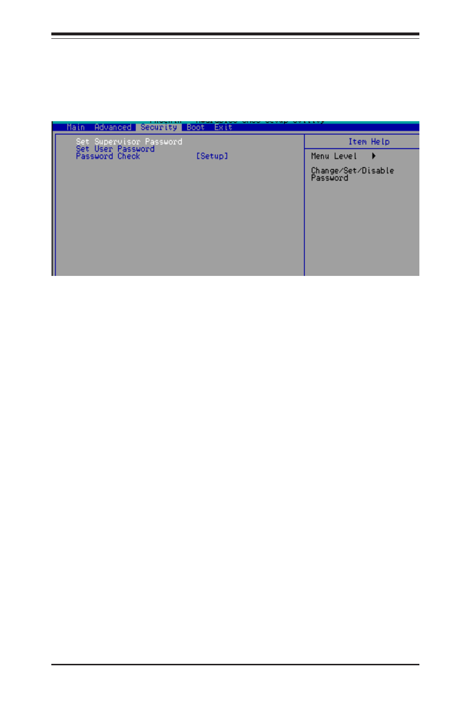 5 security | SUPER MICRO Computer MICRO COMPUTER MOTHERBOARD P8SC8 User Manual | Page 69 / 96