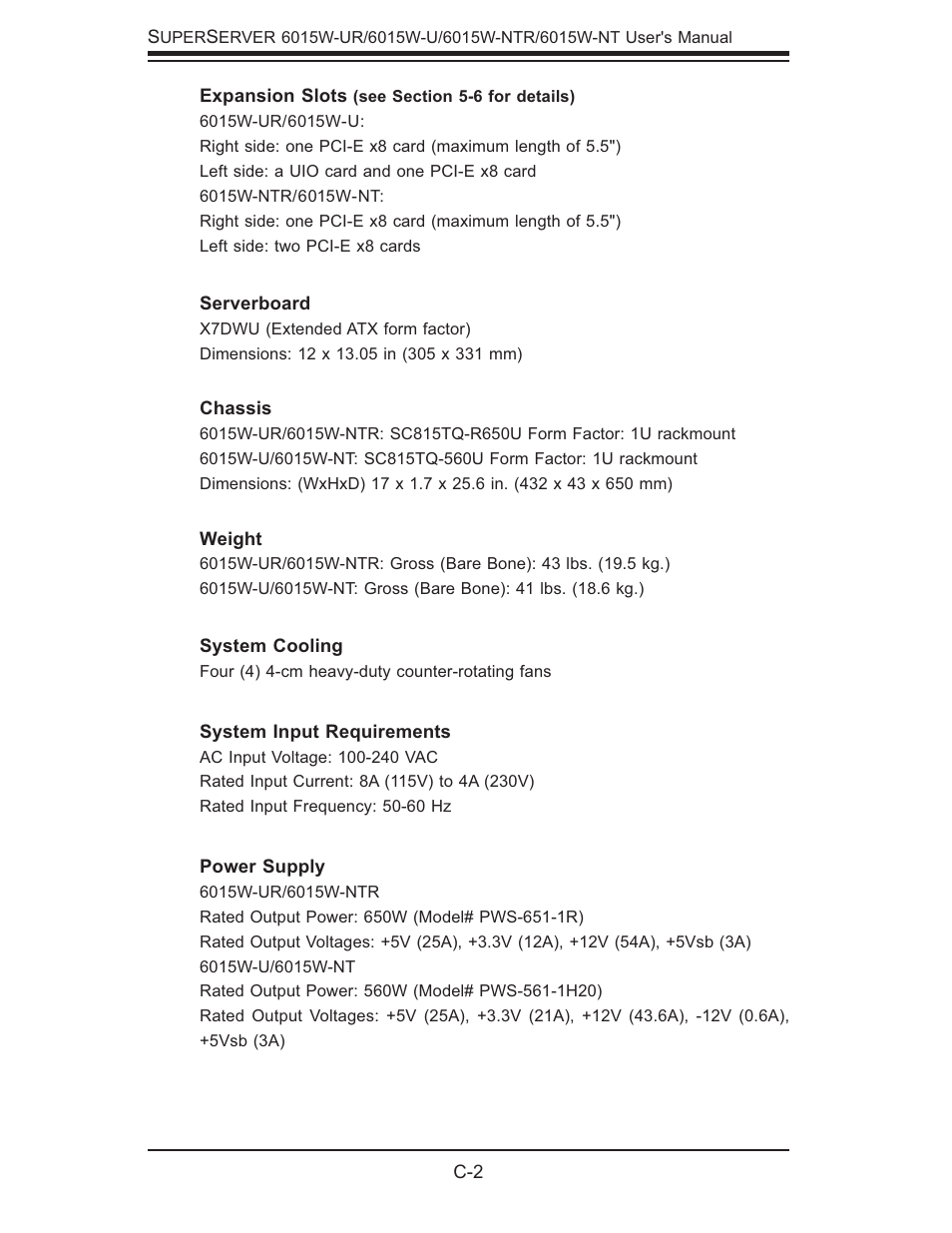 SUPER MICRO Computer 6015W-UR User Manual | Page 108 / 110