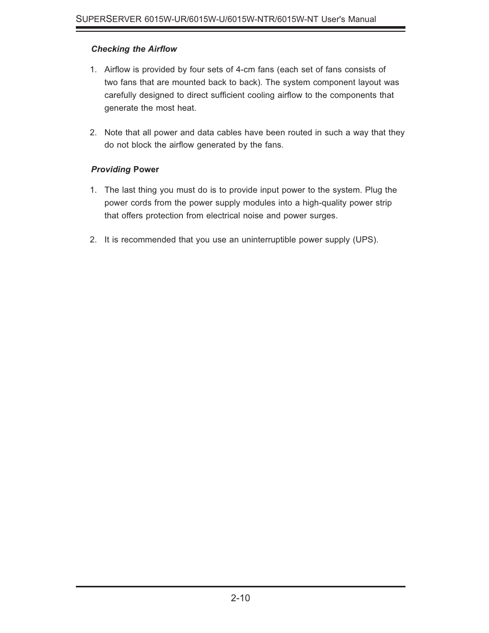 SUPER MICRO Computer 6015W-UR User Manual | Page 24 / 110