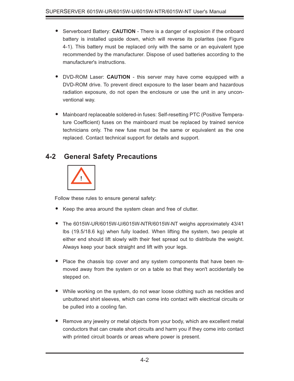 SUPER MICRO Computer 6015W-UR User Manual | Page 30 / 110
