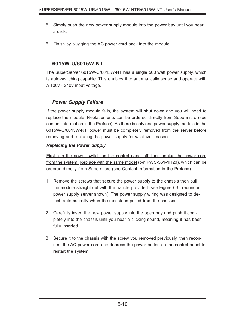 SUPER MICRO Computer 6015W-UR User Manual | Page 66 / 110