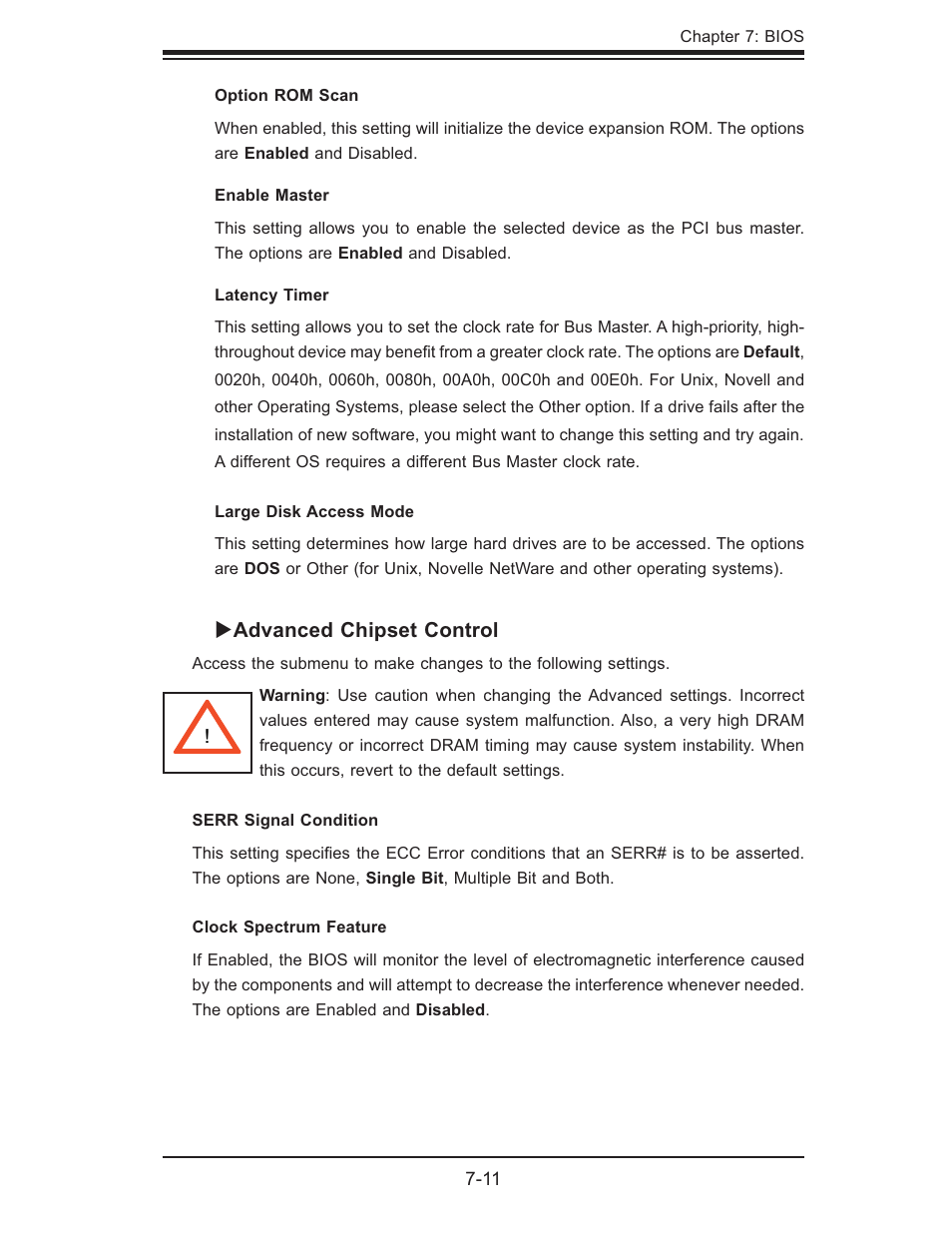 Advanced chipset control | SUPER MICRO Computer 6015W-UR User Manual | Page 79 / 110