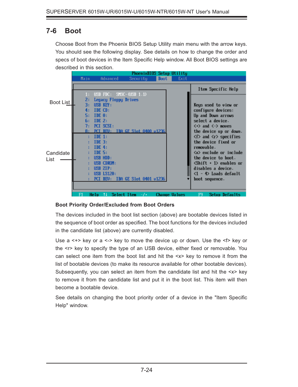 6 boot | SUPER MICRO Computer 6015W-UR User Manual | Page 92 / 110