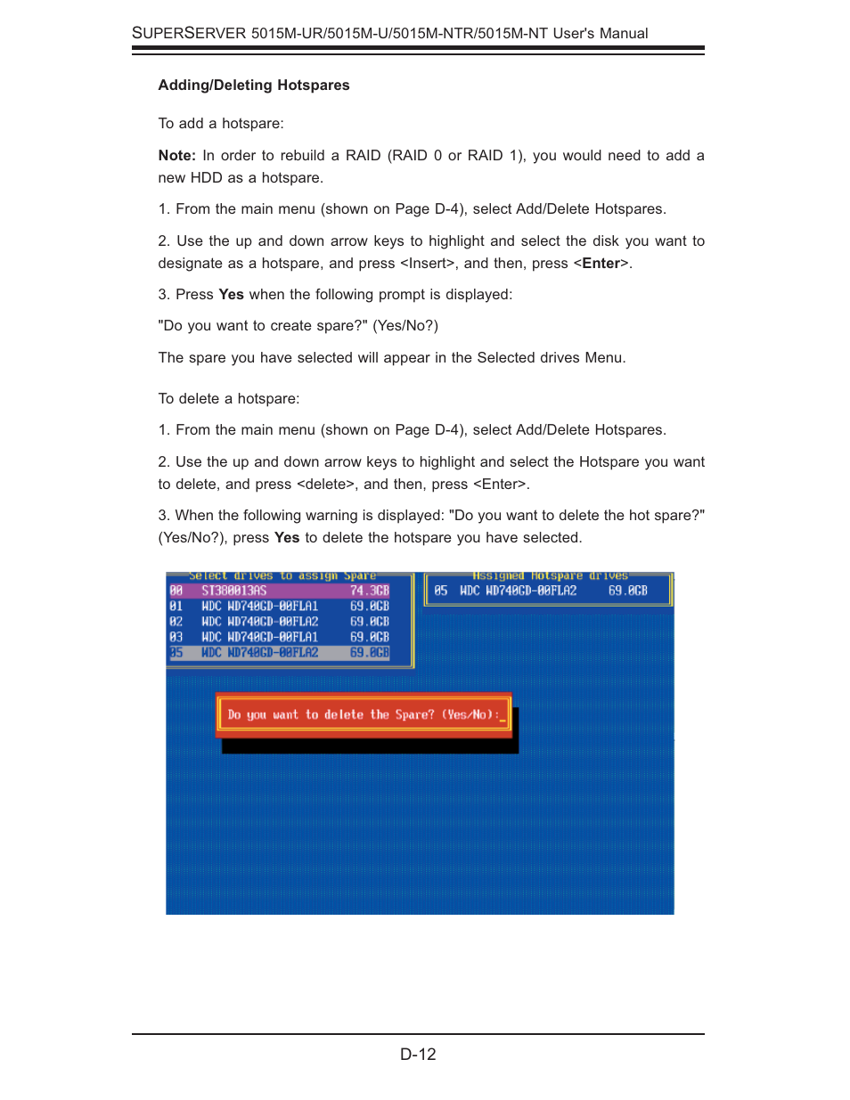 SUPER MICRO Computer 5015M-U User Manual | Page 122 / 134