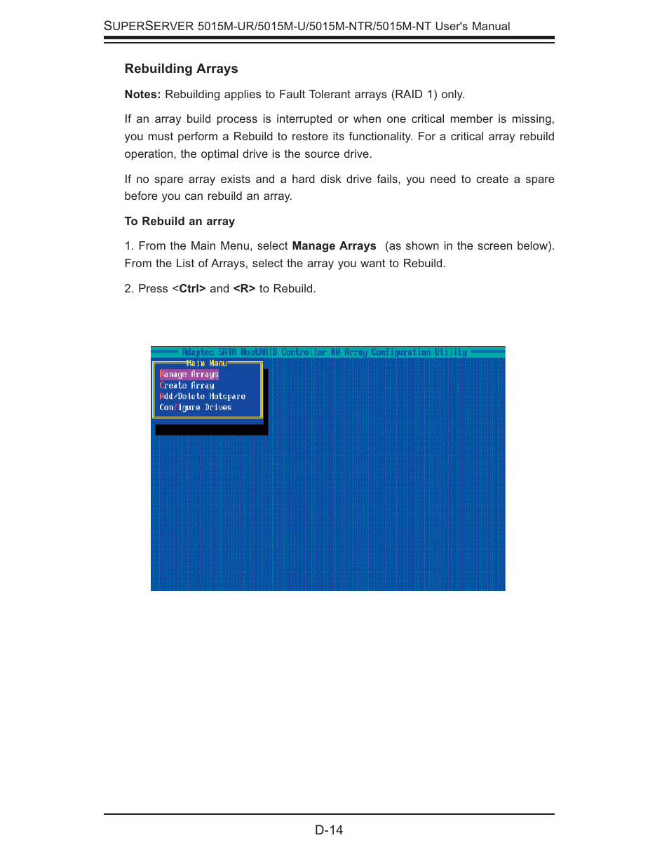 SUPER MICRO Computer 5015M-U User Manual | Page 124 / 134