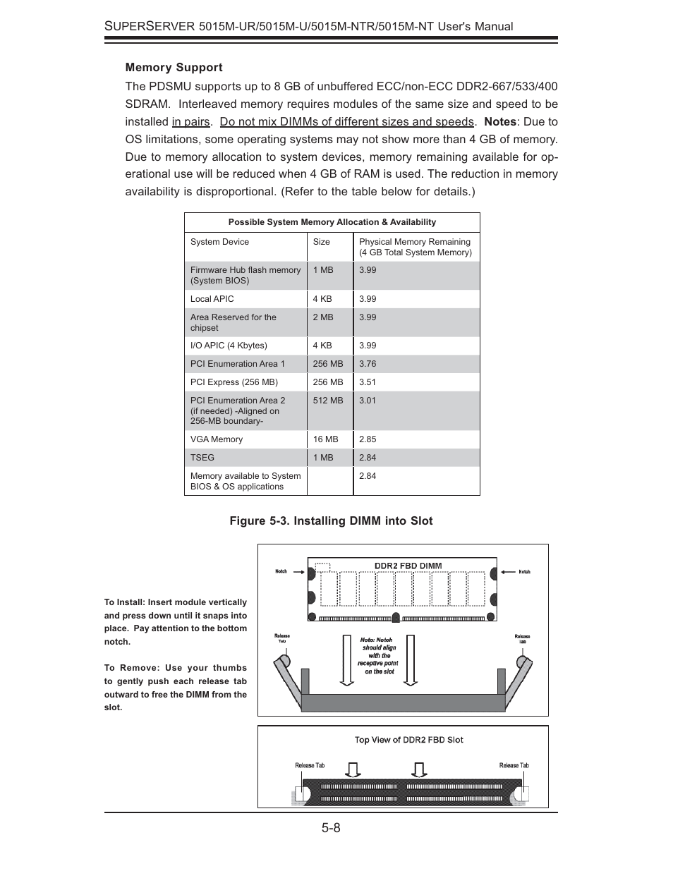 SUPER MICRO Computer 5015M-U User Manual | Page 42 / 134